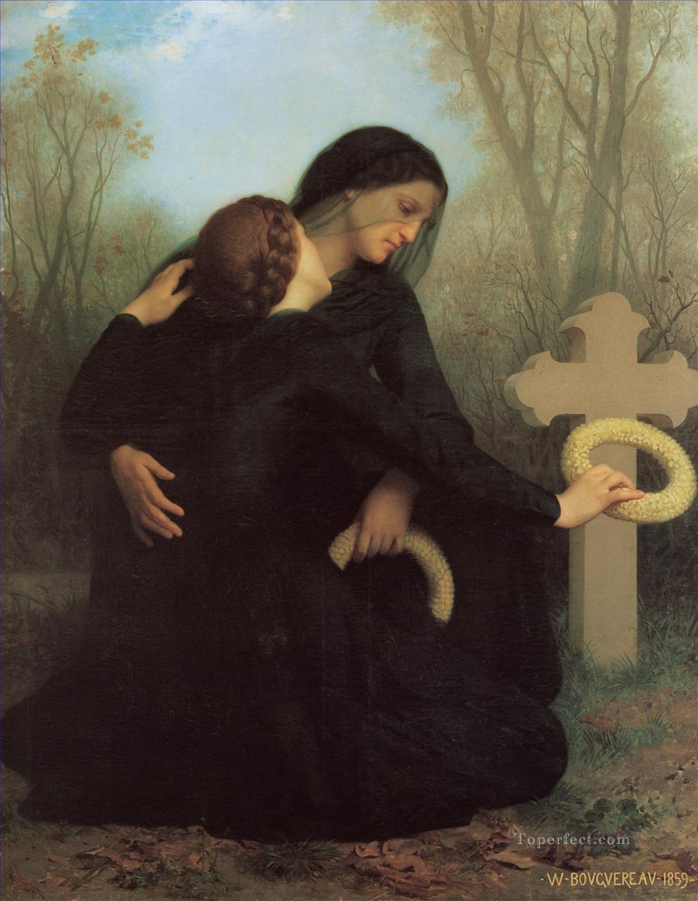 Le jour des morts Realism William Adolphe Bouguereau Oil Paintings